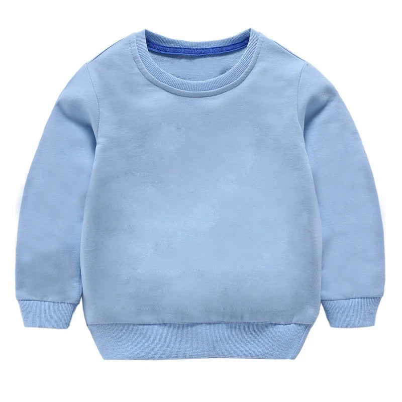 Cotton Sweatshirts For Boys Long Sleeve Kids Girls Children Basic Tshirt Pullover Kids Hoodies Outerwear Spring Kids Clothing