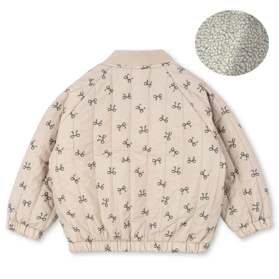 Children's Jacket 2026 Winter New Printed Cute Fleece Thermal Girls Jacket Cotton Thickened Windproof Boys Baby Cotton Clothes
