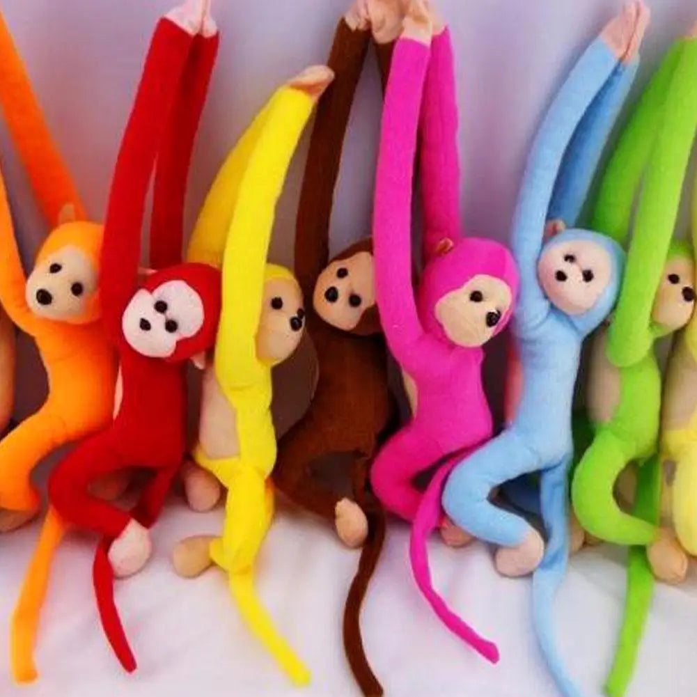 Long Arm Monkey Plush Doll Color Stuffed Monkey Cute Animal Plush Toys Creative Curtain Doll Hanging Monkey Plush Animal Gifts