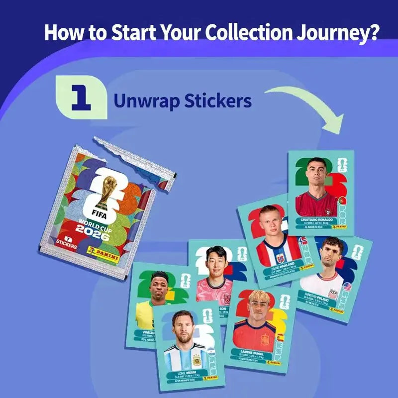 *%In Stock Panini 2026 FIFA World Cup Sticker Pack Panini Soccer Card Panini Cards Soccer Memorabilia Collection Football Cards