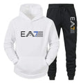 New Men's Casual Jogging Suit For Autumn And Winter, Outdoor Men's And Women's Hooded Sweatshirt And Sports Pants Two-Piece Set