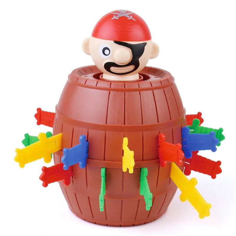 Novelty Prank Fun Game Jumping Pirate Bucket Sword Pop Up Toy Interactive Family Fun Kid Party Game