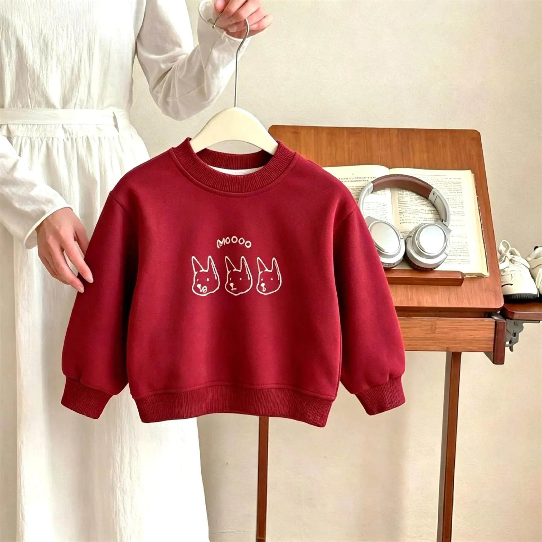0-6 Year Old Girls Long Sleeve Sweatshirt Tops Autumn Clothes Simple Fashion Kids O-neck Pullover Hoodie Children's Clothing