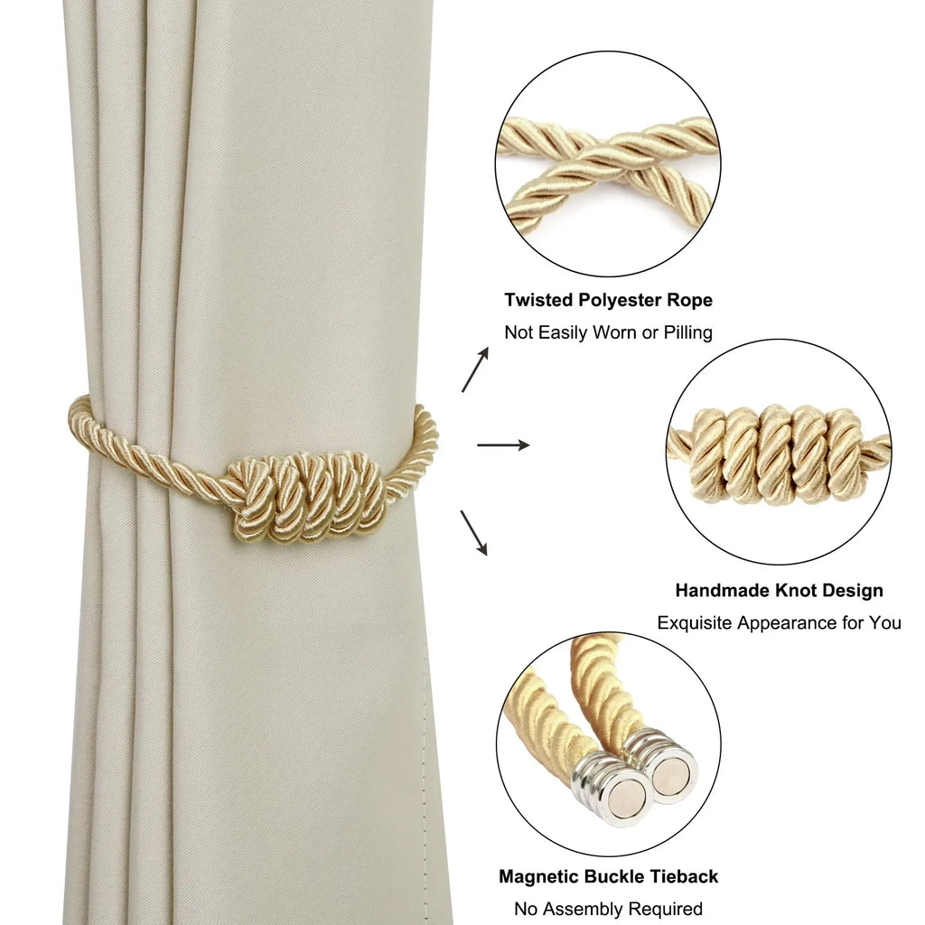 1Pc Curtain Tieback Magnetic Curtain Tiebacks Curtains Holdbacks Curtain Holder Accesories Decorative Drapery Holdbacks