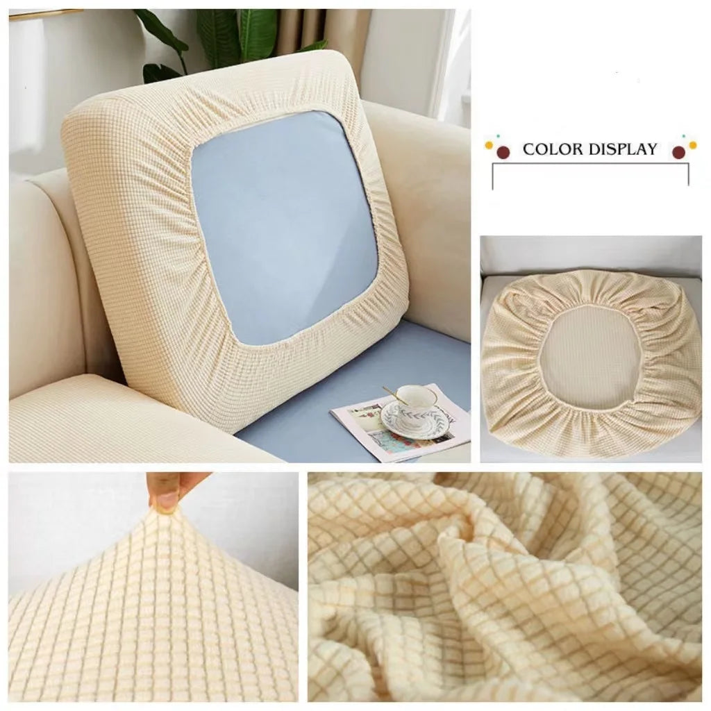 Thicken Elastic Sofa Cover For Living Room Solid Color Furniture Protector Sofa Cushion Cover Slipcover Removable Couch Covers