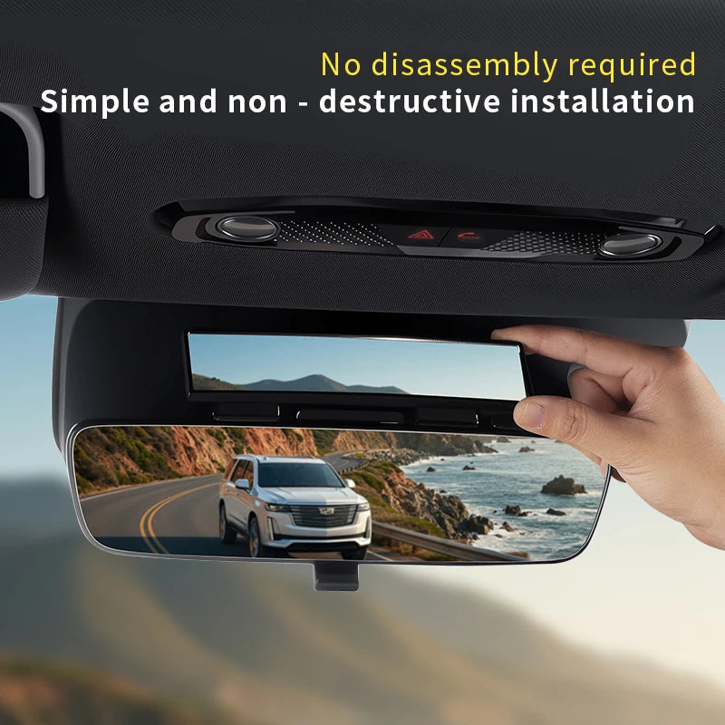 New Car Rearview Mirror Auxiliary Mirror Ultra-Clear Interior Baby Observation Mirror Rear Child Blind Spot Wide-Angle Mirror