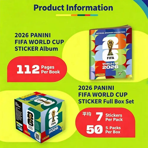 *%In Stock Panini 2026 FIFA World Cup Sticker Pack Panini Soccer Card Panini Cards Soccer Memorabilia Collection Football Cards