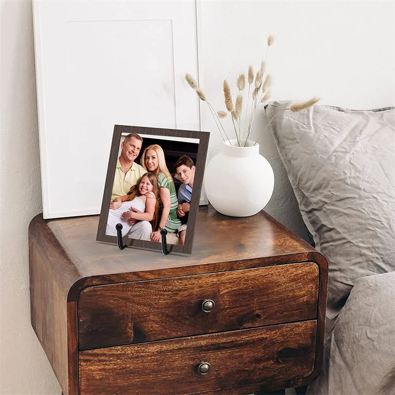 1-3PC Iron Art Magazine Display Stand Home Photo Frame Display Rack Plate Bowl Picture Frame Photo Book Pedestal Holders Storage