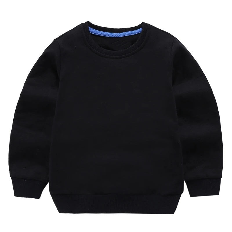 Cotton Sweatshirts For Boys Long Sleeve Kids Girls Children Basic Tshirt Pullover Kids Hoodies Outerwear Spring Kids Clothing
