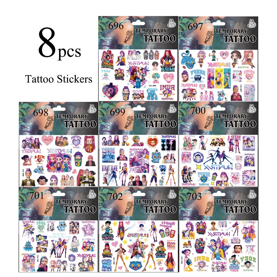 Demon Hunting Team Theme Birthday Party Decoration Tableware Paper Plates Gift Bag Tablecloth Napkins Outdoor Birthday Party Set