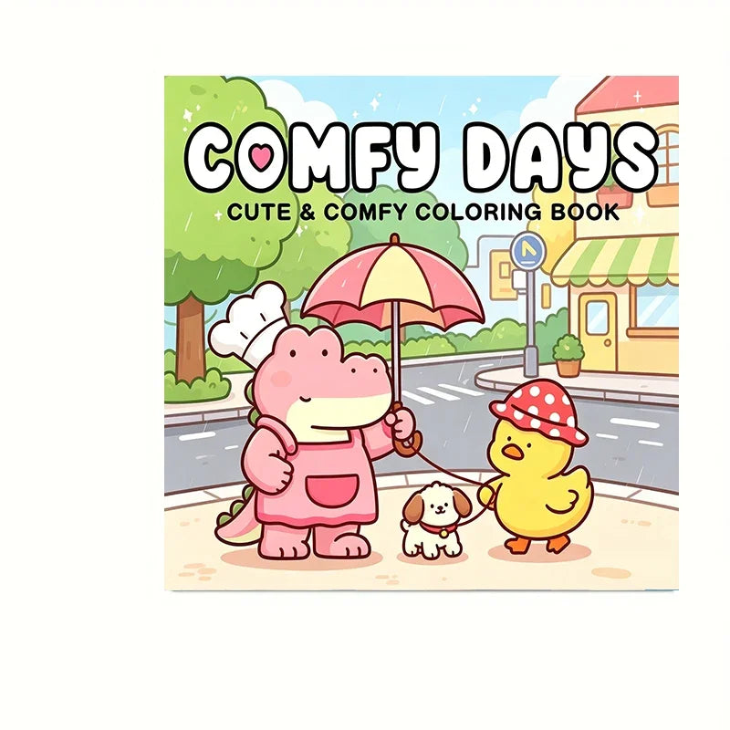 CALM DAYS Bold-Easy Patterns Coloring Book for Adult Cute Drawing Book Perfect Gift for Birthday Back to School Art Supplies