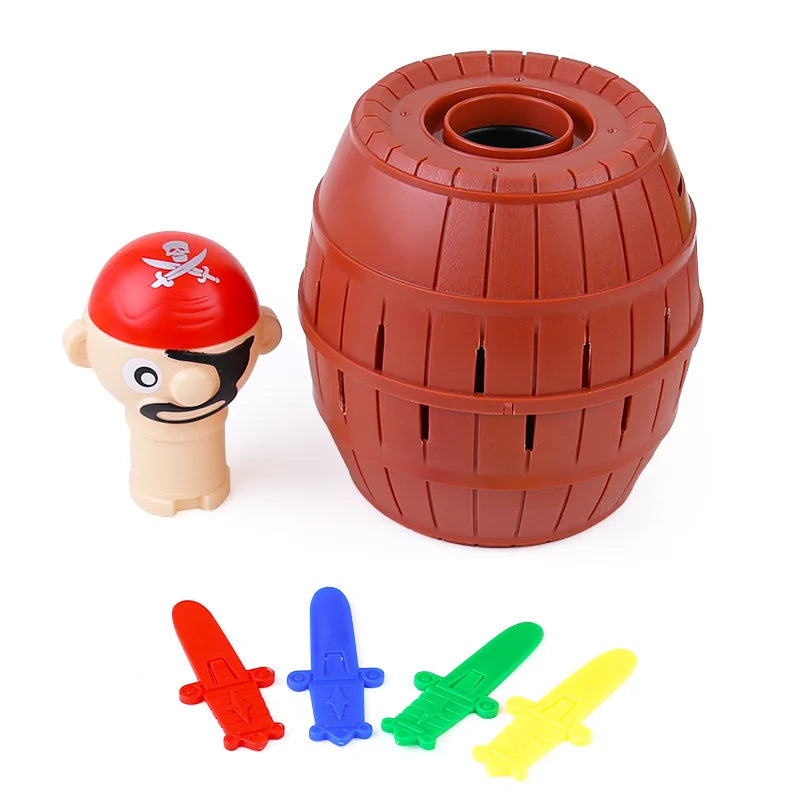 Novelty Prank Fun Game Jumping Pirate Bucket Sword Pop Up Toy Interactive Family Fun Kid Party Game
