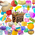 &100+Pcs Surprise Box Toys Novelty Stress Relief Assorted Squishy Figures Blind Box Fun Mystery Fidget  Stress Relief Surprise