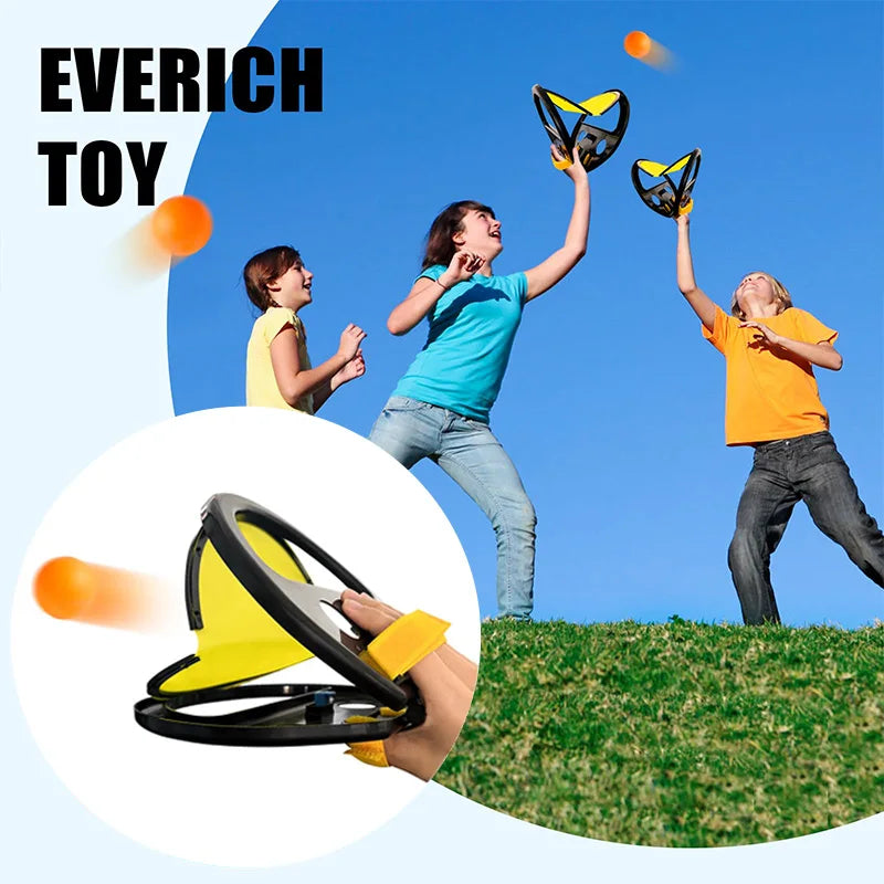 Adult & Kids Toss And Catch Ball Game Racket for Hand Grasping Outdoor Beach Yard Family Activities Pool Fun Sport Toy