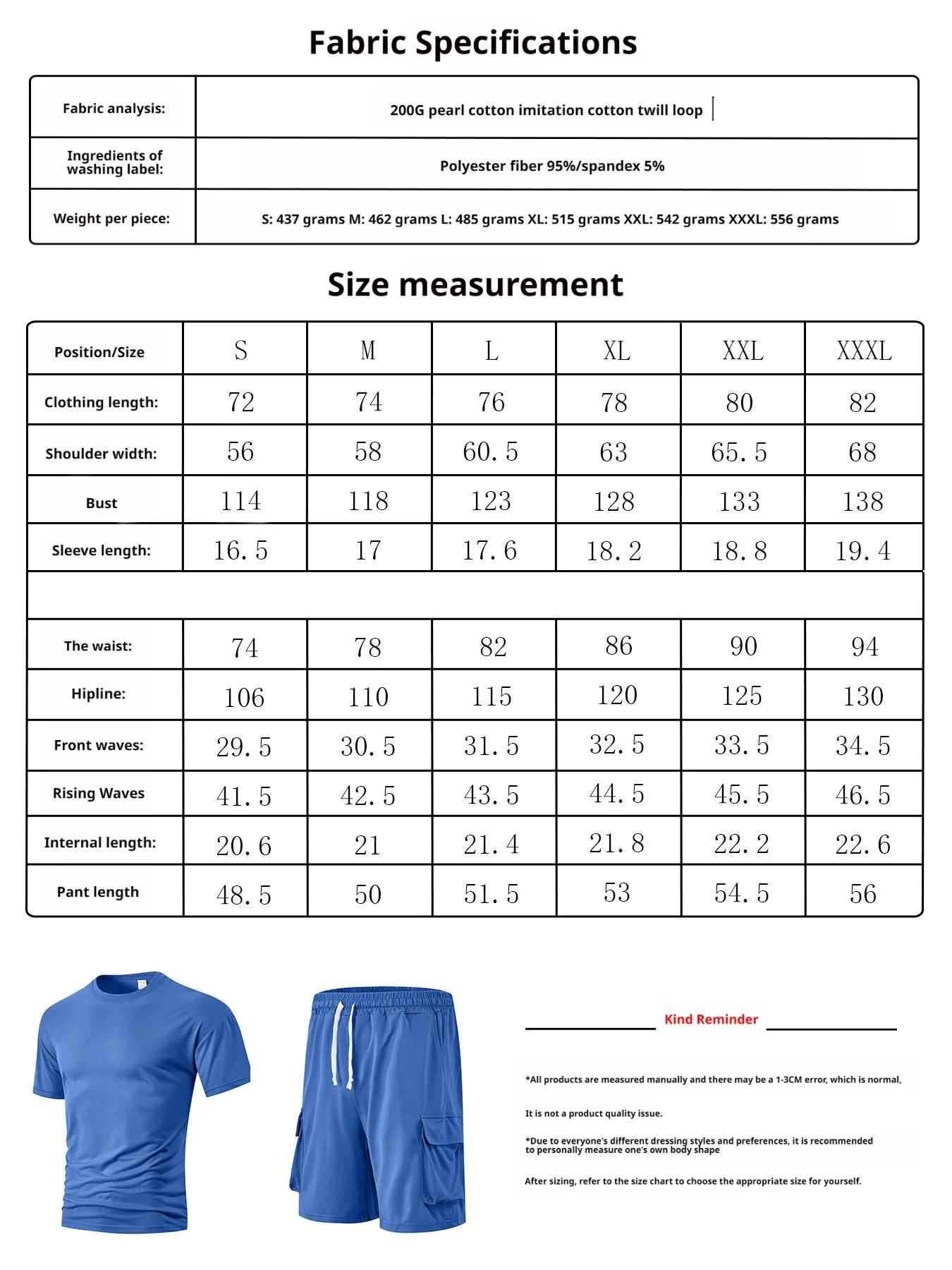Men's Summer Casual 2-Piece Outfit Set Loose Fit Short Sleeve T-Shirt and Cargo Shorts Streetwear Tracksuit Men Fashion Gym Wear