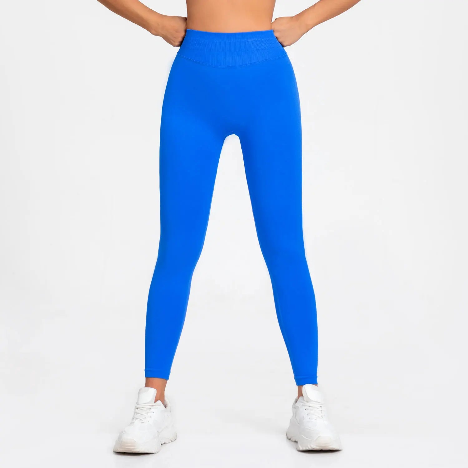 NCLAGEN Leggings Women Seamless Sports Yoga Pants Low Ribbed Band Gym Clothes Fitness Workout Wear Scrunch Bum Tights