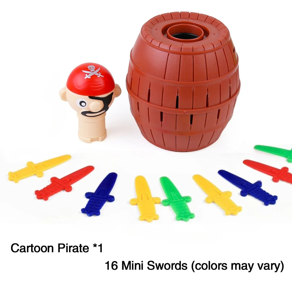 Novelty Prank Fun Game Jumping Pirate Bucket Sword Pop Up Toy Interactive Family Fun Kid Party Game