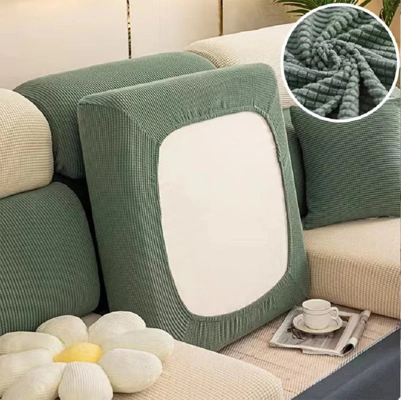 Thicken Elastic Sofa Cover For Living Room Solid Color Furniture Protector Sofa Cushion Cover Slipcover Removable Couch Covers