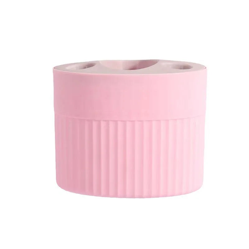 1pc Simple and Stylish Plastic Toothbrush and Toothpaste Organizer - Freestanding Toothbrush Holder for Bathroom Accessories