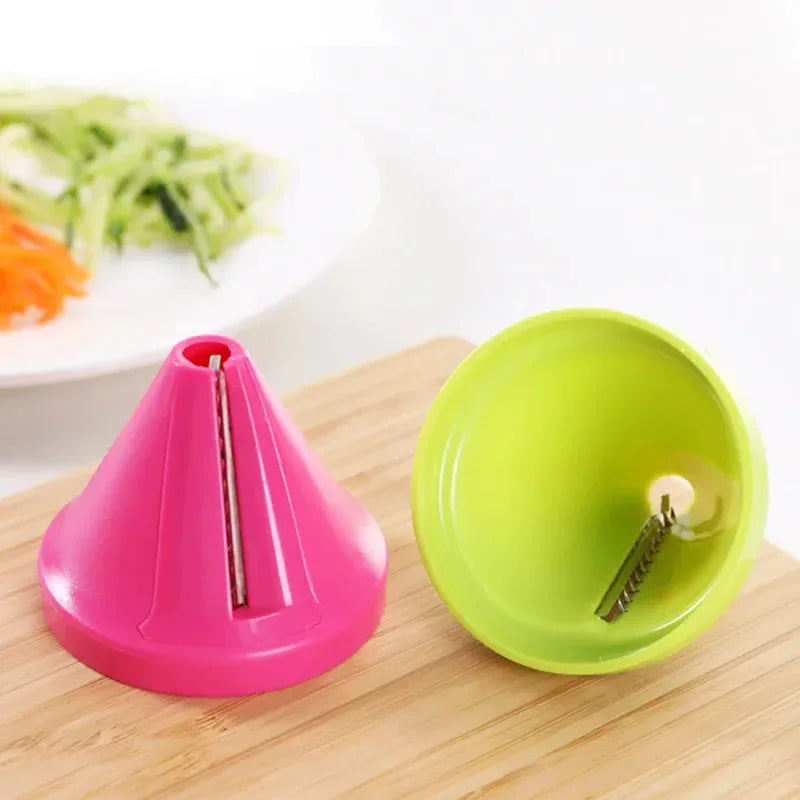 1-3pcs Vegetable Fruit Spiral Shredder Peeler Multi-function Manual Shredder Device Carrot Rotating Shredder Grater Kitchen Tool