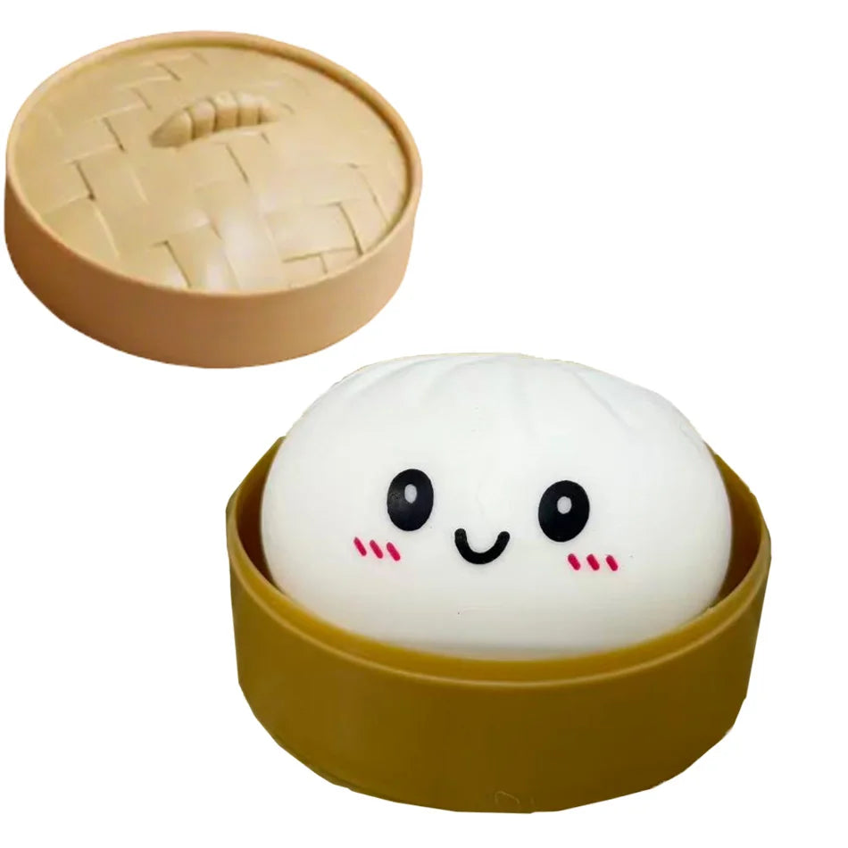 Glitter Dumpling Glitter Dumpling Squishy with Box Dumplings Sensory Squeeze Toy for Stress Relief