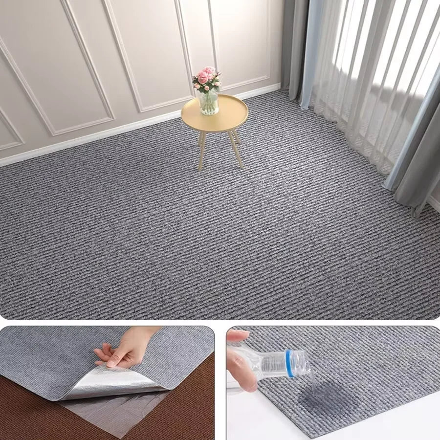 50cmX2m Kitchens Bedroom Rug Water Uptake Home Decor Self-adhesive Room Decoration Bathroom Rugs Solid Color Carpet Living Room