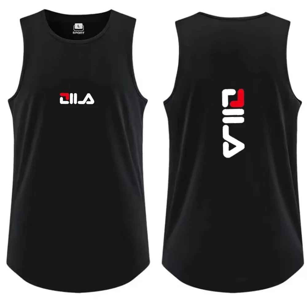 Men's Tank Top Casual Breathable Sleeveless Shirt Outdoor Basketball Sports Vest Fashion Gym T-shirt y2k Man Summer vest for man