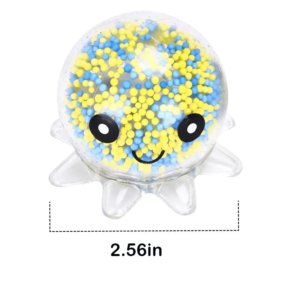 New Glow Stress Relief Fidget Octopus Balls Cute Soft Squeeze Funny Gift TPR Decompressing