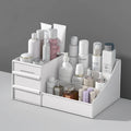 1pc Mens Fragrance Organizer, Perfume & Cologne Stand with Drawers, Modern Bathroom Dresser Top Storage, Counter Tidy