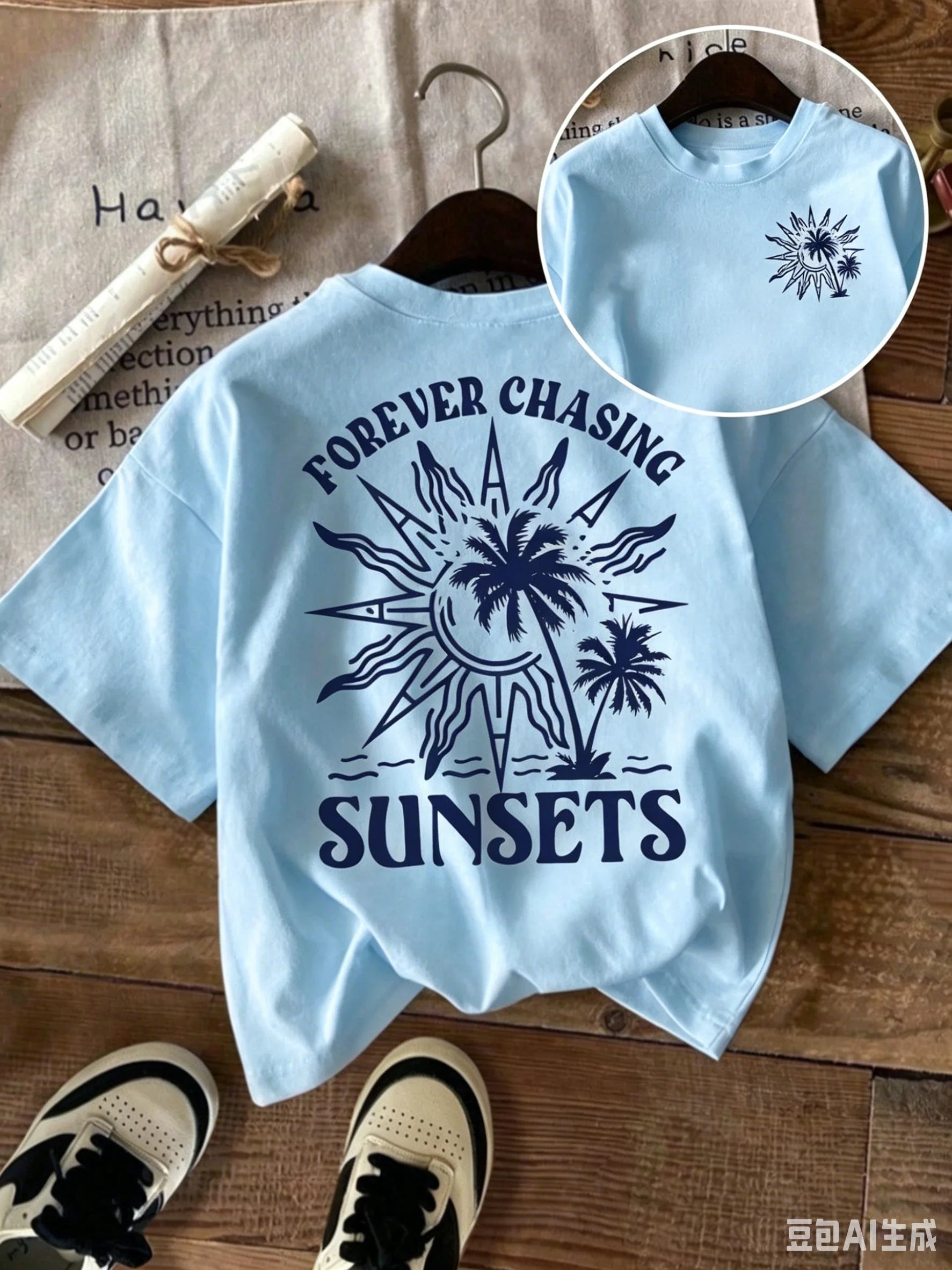 New Summer Cotton T-Shirt for Kids, Daily Casual Style, Breathable and Comfortable, Short-Sleeved, with a Cartoon Lemon Print.