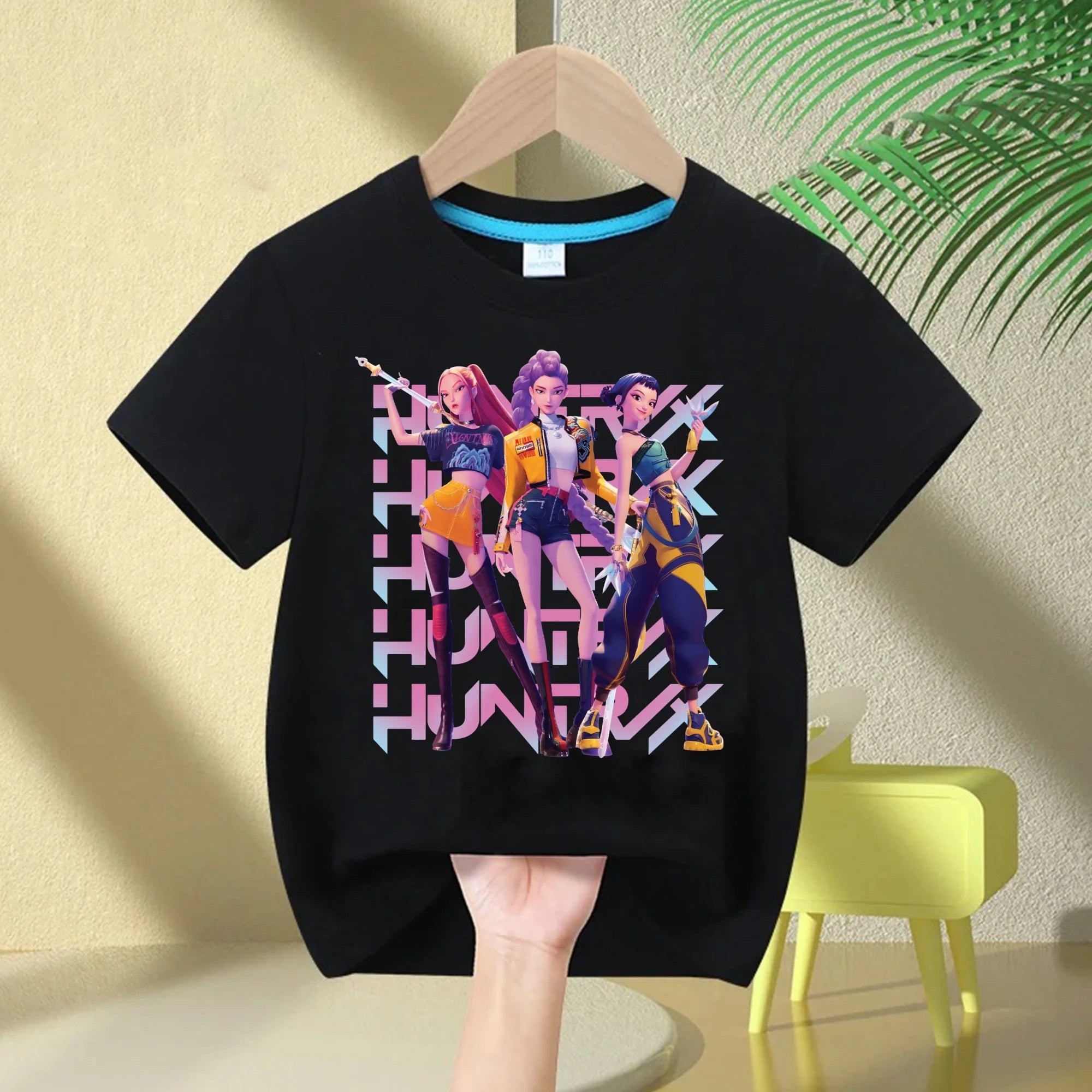 Kpop Demon Hunters 2026 Hot Movie Kids T‑Shirt Soft Cotton Toddler Boys Girls Tops Fashion Casual Children Clothing Fan Gifts