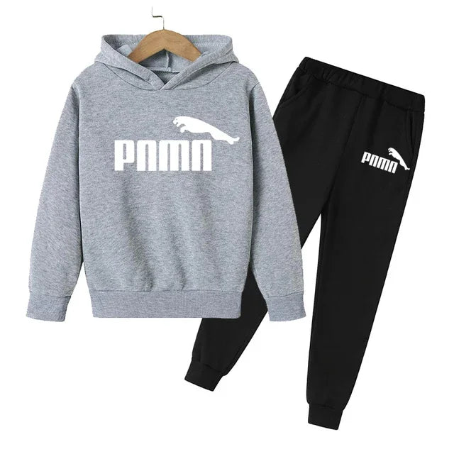 3-12 Years Children Holiday Gifts 2pcs Set Boy Girl Kid's Clothes Hoodie+Pants Suit  Spring Autumn Tracksuit