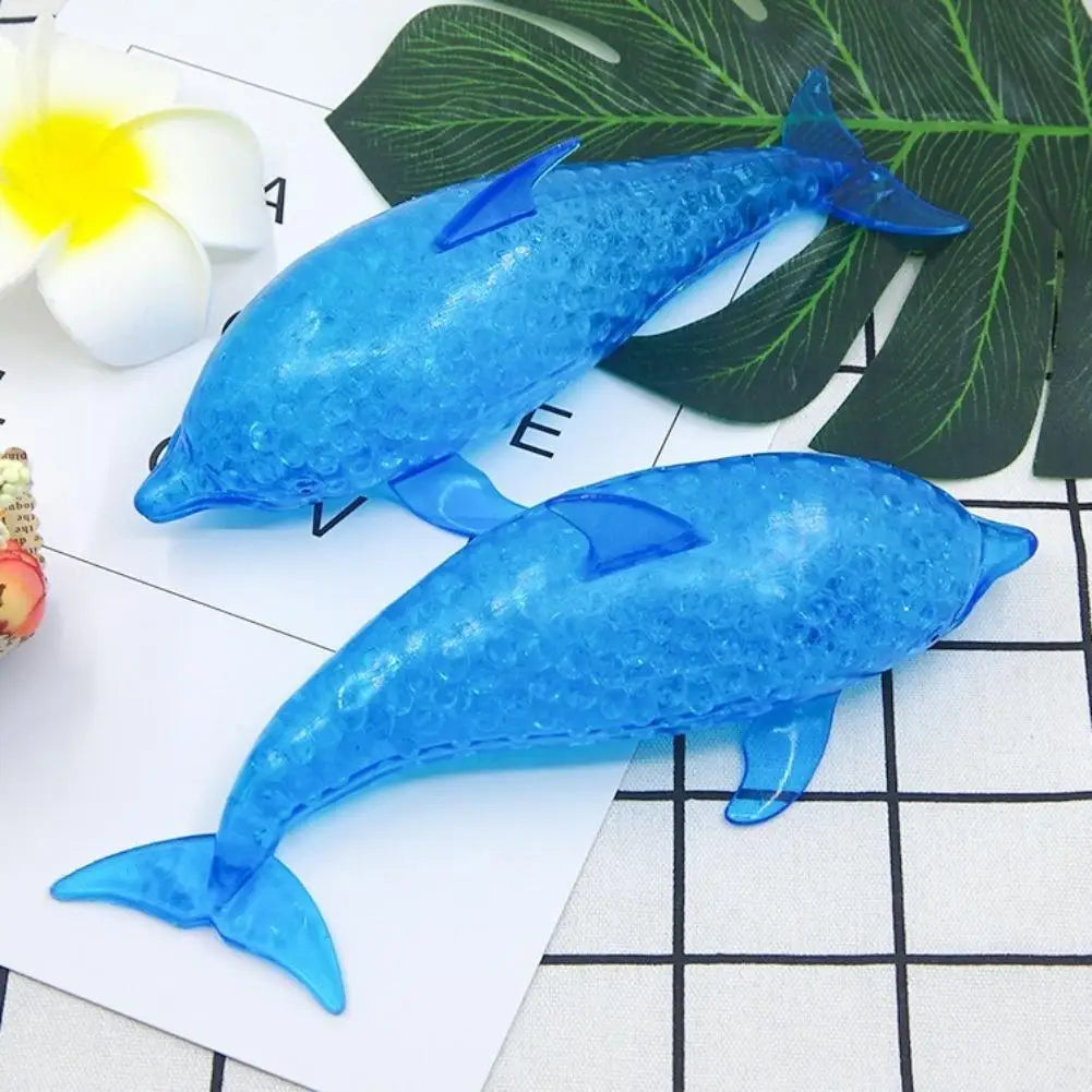 Squishy Shark Dolphin Stress Ball Fidget Toy Stretchy TPR Anxiety Relief Hand Therapy Sensory Gift for Adults Kids Party Favors