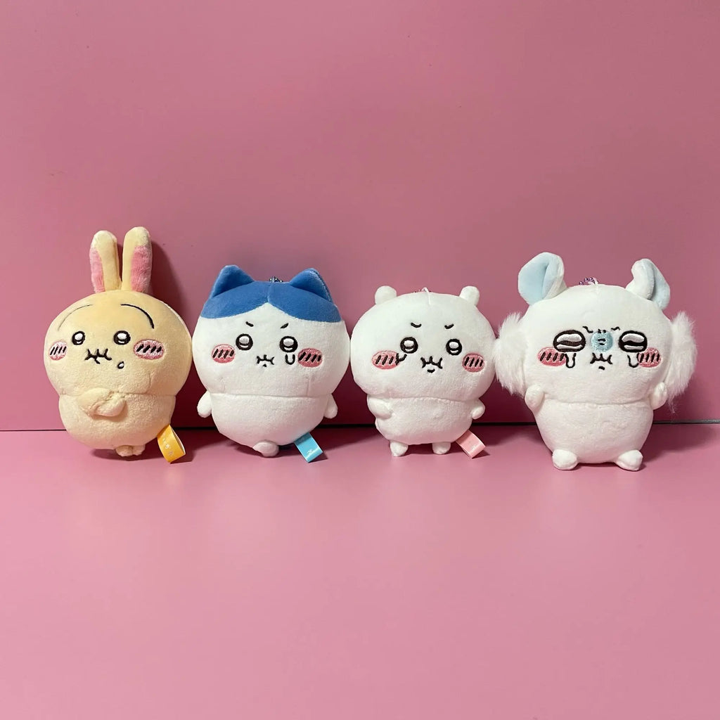 Anime Momonga Plush Doll Kawaii Hachiware Usagi Backpack Car Pendant Decoration Grab Machine Dolls Children Toy Gift