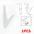 Metal Coat Hooks Wall Mounted Heavy Duty Coat Rack Clothes Hanger With Screws for Hanging Hat Key Door Wall Hooks Bathroom