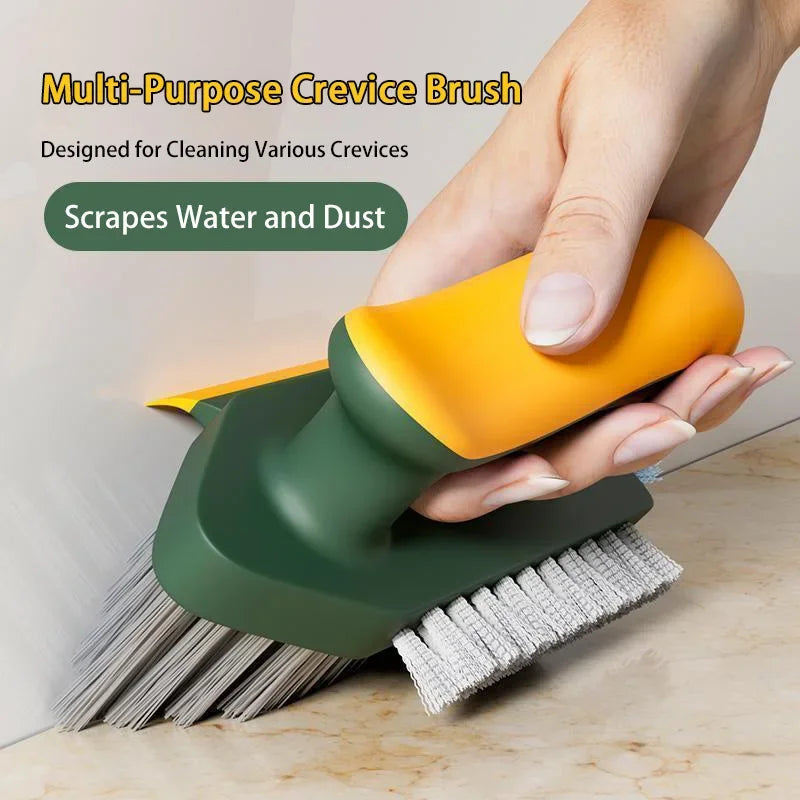 4 in 1 Squeegee Brush For Gap Groove Cleaning Tool Glass Scraper Kitchen Bathroom Floor Tire Cleaner Brushes Home Cleaning Brush