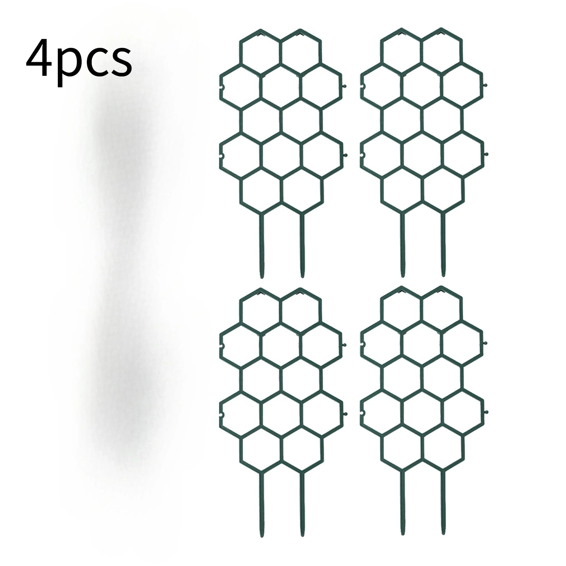 2pcsHoneycomb Design Plant Trellis, Rustproof Plastic Support for Potted Vines and Flowers, Indoor Outdoor Garden Climbing Frame