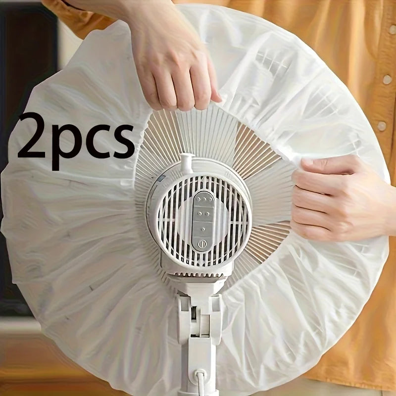 One Set 2 Electric Fan Dust Cover • Durable Protective Cover • Suitable for All Fans • Easy-to-Clean Design for All Seasons • Su