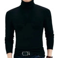 Fall Winter Men Turtleneck Top Long Sleeve Base Shirt Slim Fit Pullover Casual Warm Tee for Cold Weather Slim Fit Men Top