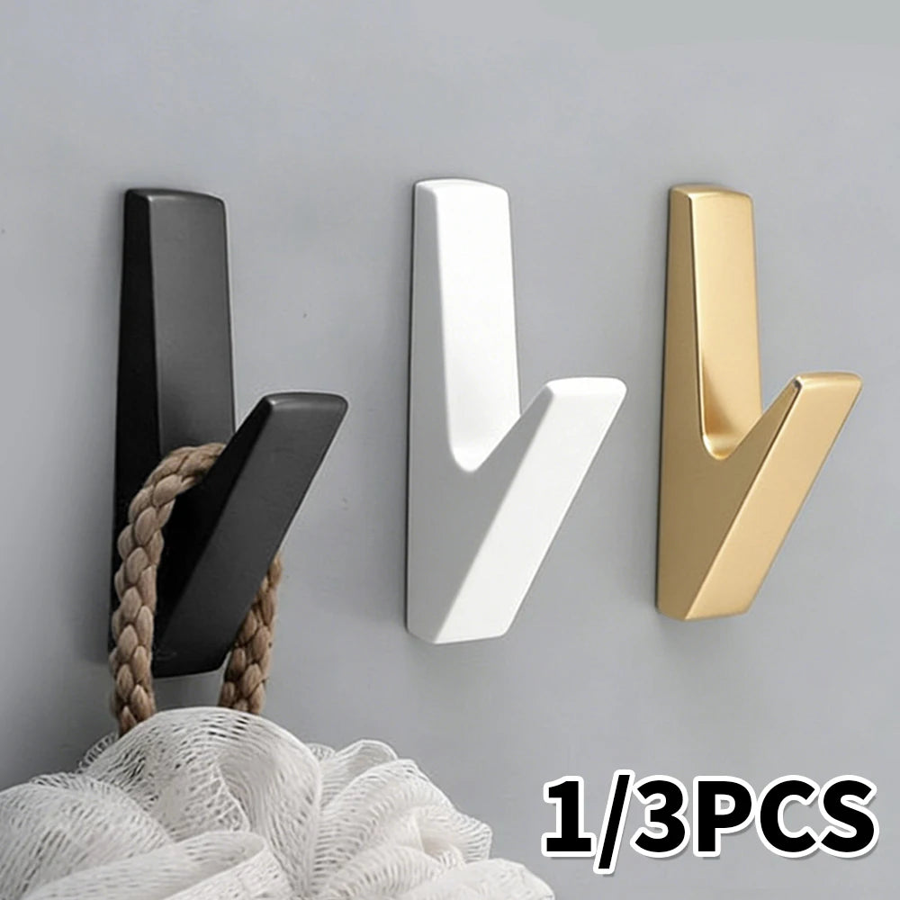 Metal Coat Hooks Wall Mounted Heavy Duty Coat Rack Clothes Hanger With Screws for Hanging Hat Key Door Wall Hooks Bathroom