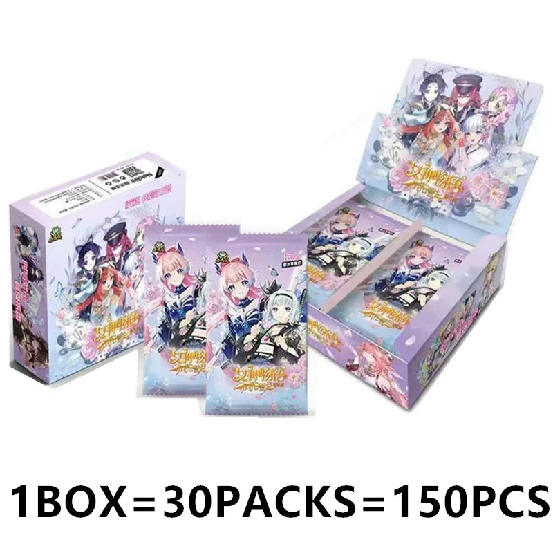 90pcs Set Goddess Story Thickened Gold Card Collectible Sexy Swimsuit Party Anime Collection Card Board Game Toy Gift