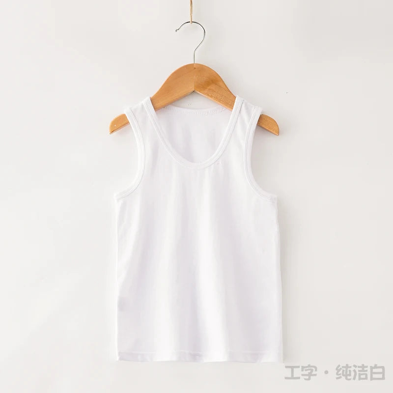 Toddler 2PCS Cotton Sleeveless Sleep Sets Cartoon Boys Girls Summer Vest Shorts Pajamas Lightweight Comfortable Infant Homewear