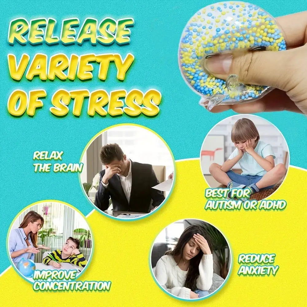 New Glow Stress Relief Fidget Octopus Balls Cute Soft Squeeze Funny Gift TPR Decompressing