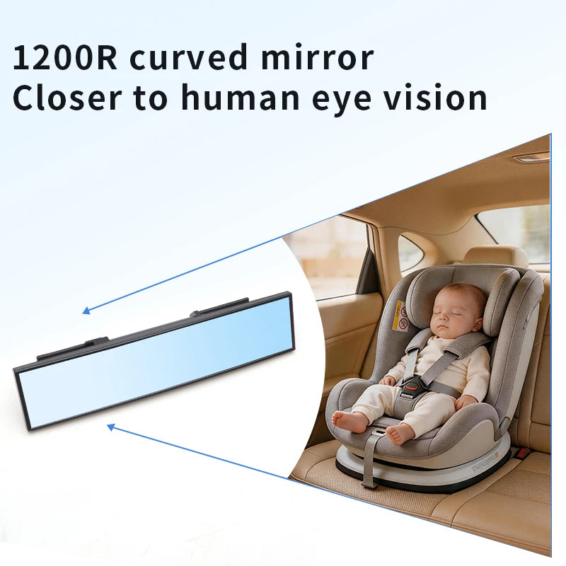 New Car Rearview Mirror Auxiliary Mirror Ultra-Clear Interior Baby Observation Mirror Rear Child Blind Spot Wide-Angle Mirror