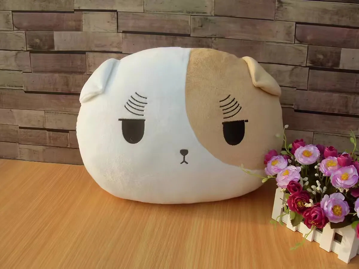Classic Round Ball Shape Plush Pillow Toy Multi Expression Anime Character Stuffed Doll Role Play Decorative Plush Figurine Gift