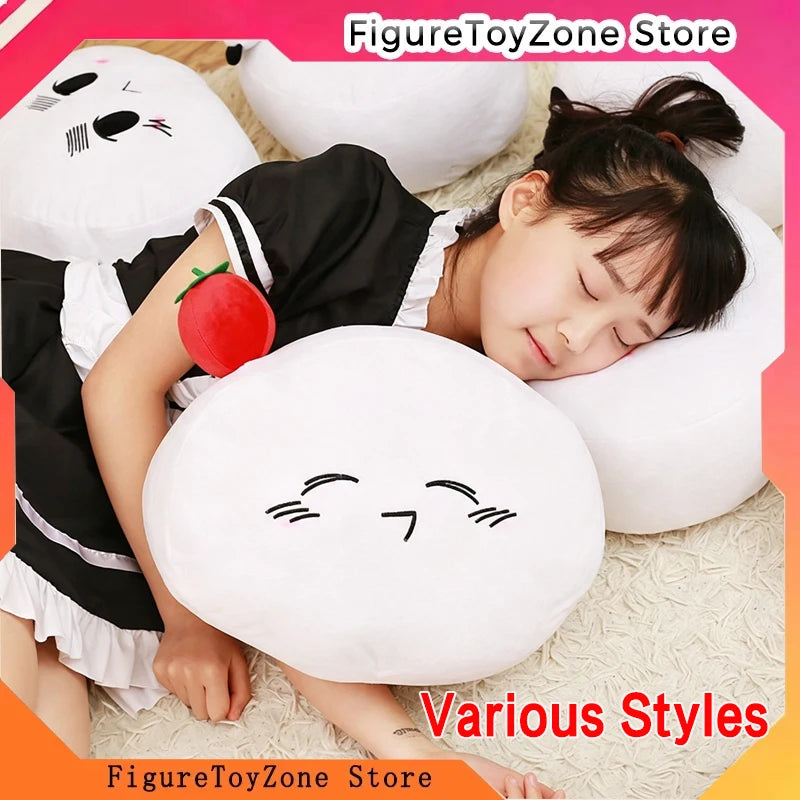 Classic Round Ball Shape Plush Pillow Toy Multi Expression Anime Character Stuffed Doll Role Play Decorative Plush Figurine Gift