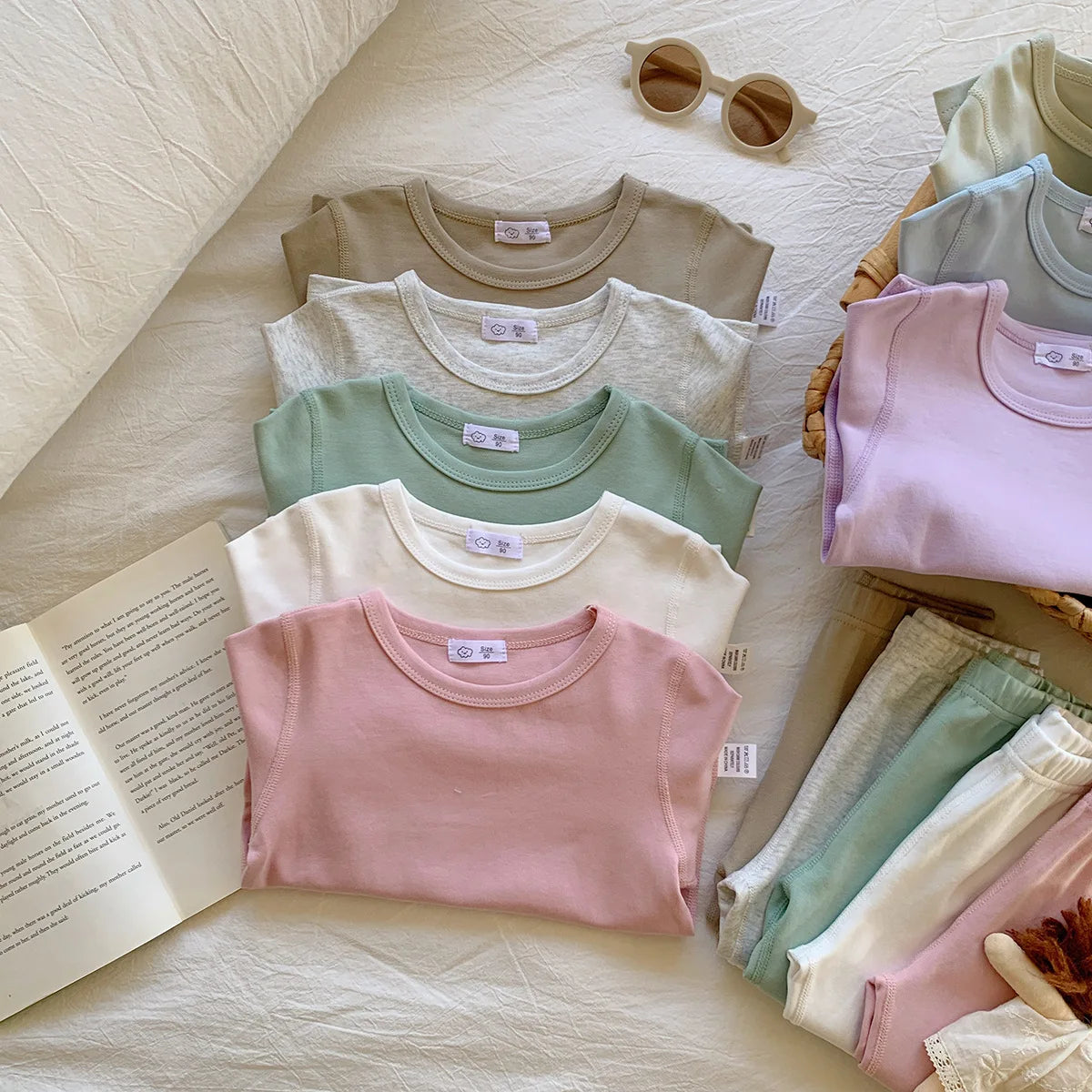 2-10T Toddler Kid Baby Boy Girl 2pcs Pajamas Clothes Set Long Sleeve Top Pant Suit Homewear Cotton Two Piece PJ Set Outfit