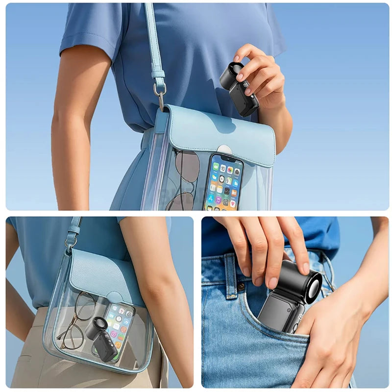 Mini Handheld Fan Portable Small Electric Fan Usb Charge Portable Pocket Fan Suitable For Outdoor Travel Office Use Summer Gifts