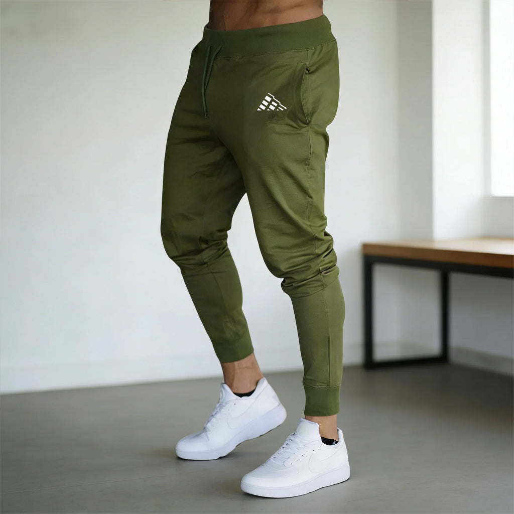 New Men's Blue Trend Print Casual Sports Pants Running Workout Jogging Long Pants Gym Sport Trousers for Men Jogger Sweatpants