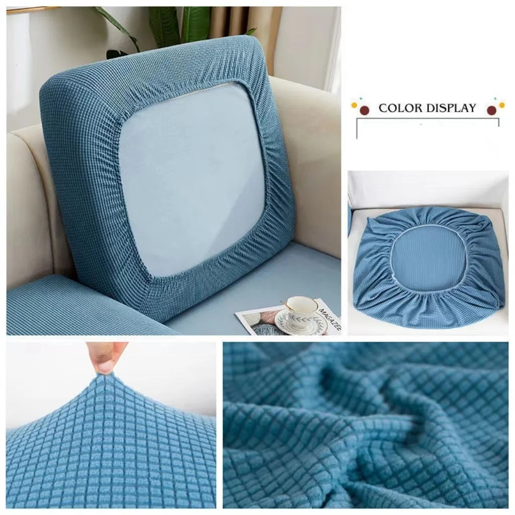Thicken Elastic Sofa Cover For Living Room Solid Color Furniture Protector Sofa Cushion Cover Slipcover Removable Couch Covers